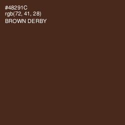#48291C - Brown Derby Color Image